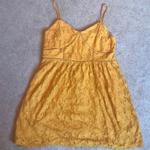 Xhilaration Mustard Mini Dress